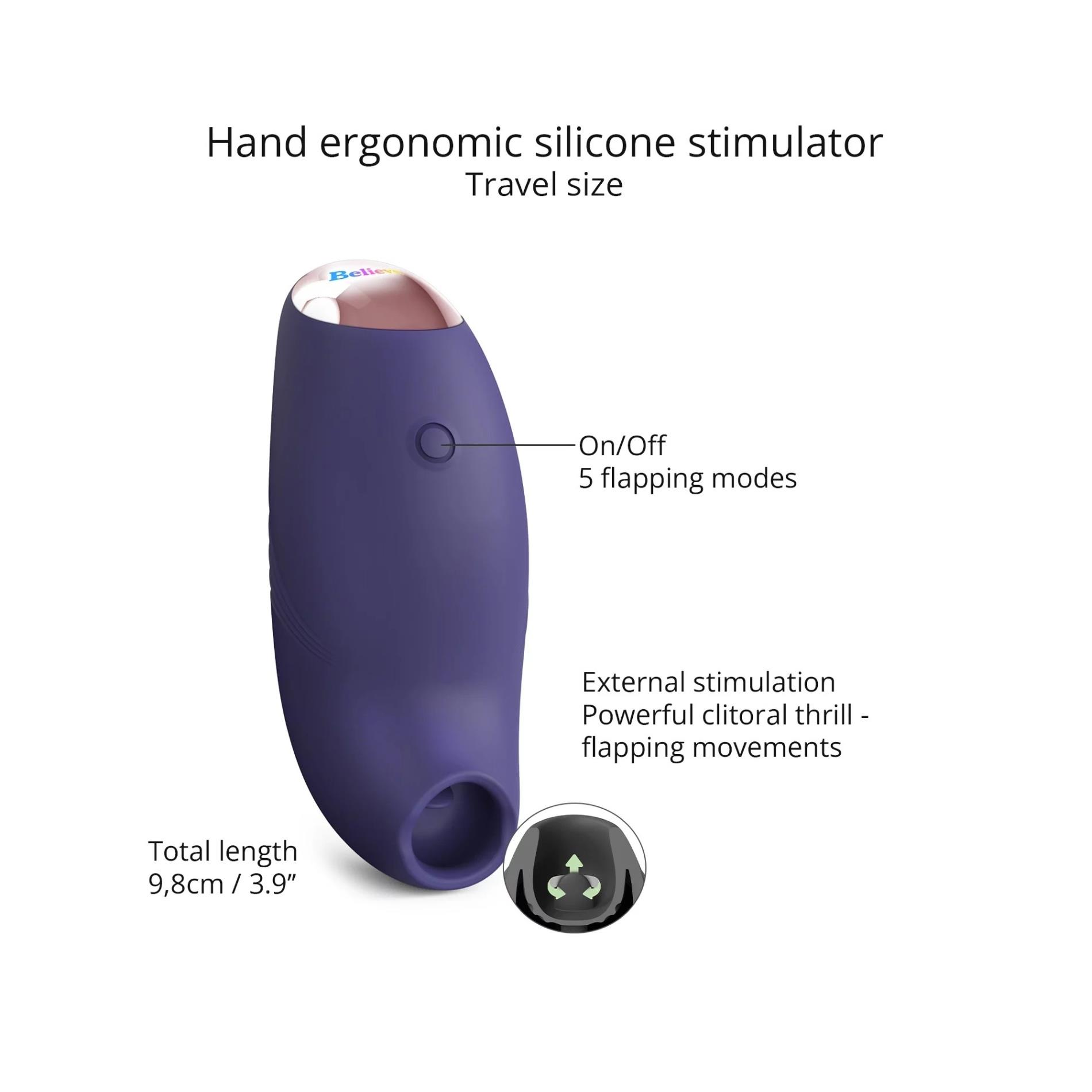 Stymulator łechtaczkowy Believer – flapping, wodoodporny — zdjęcie 2