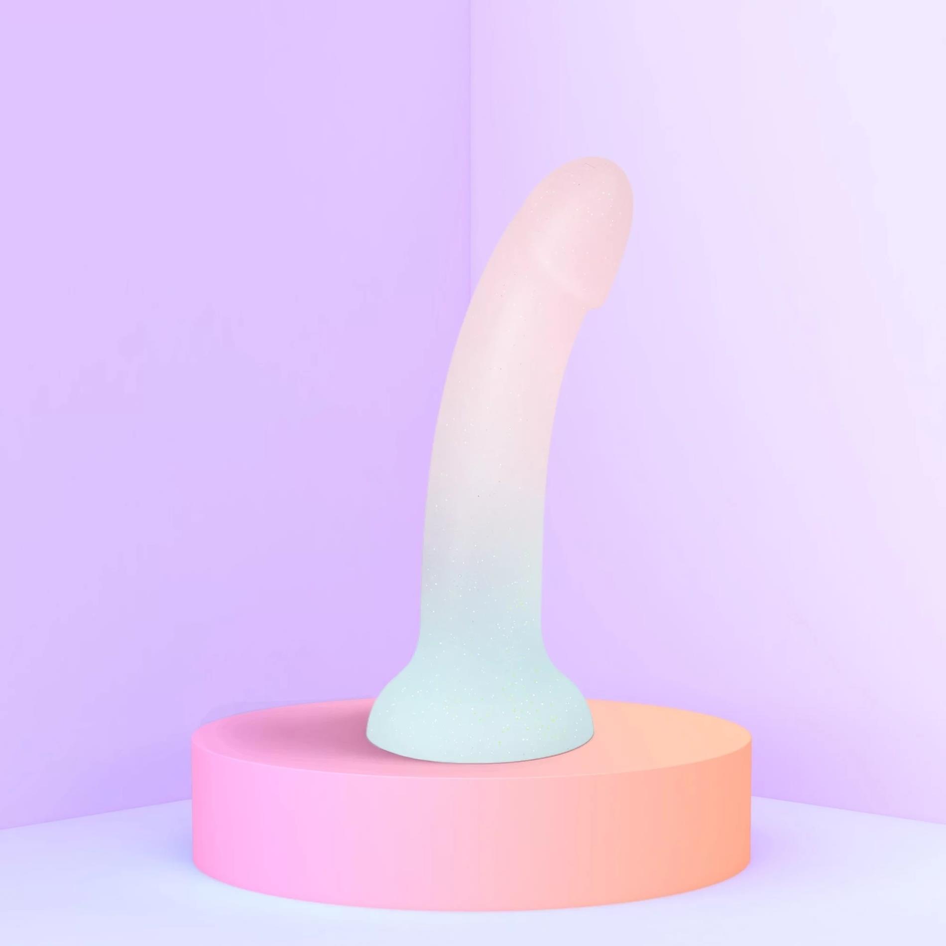 Dildo Galactica – zakrzywione, silikonowe, z przyssawką — zdjęcie 2