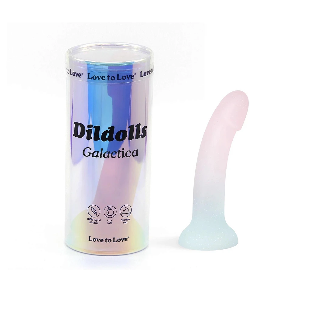 Dildo Galactica – zakrzywione, silikonowe, z przyssawką — zdjęcie 5