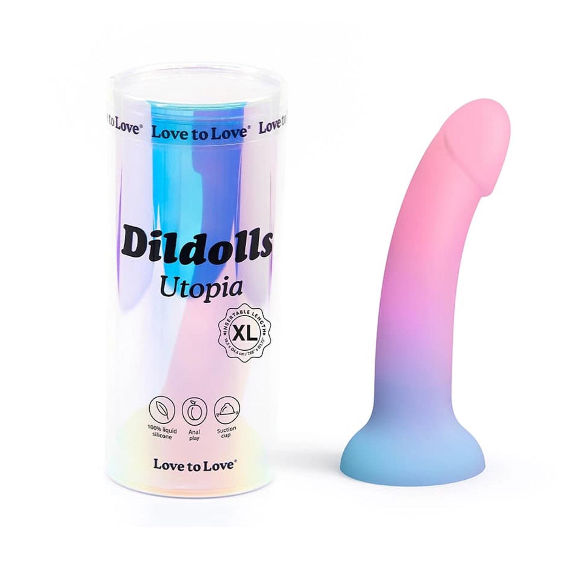 Dildo Love to Love Dildolls Utopia – płynny silikon, przyssawka