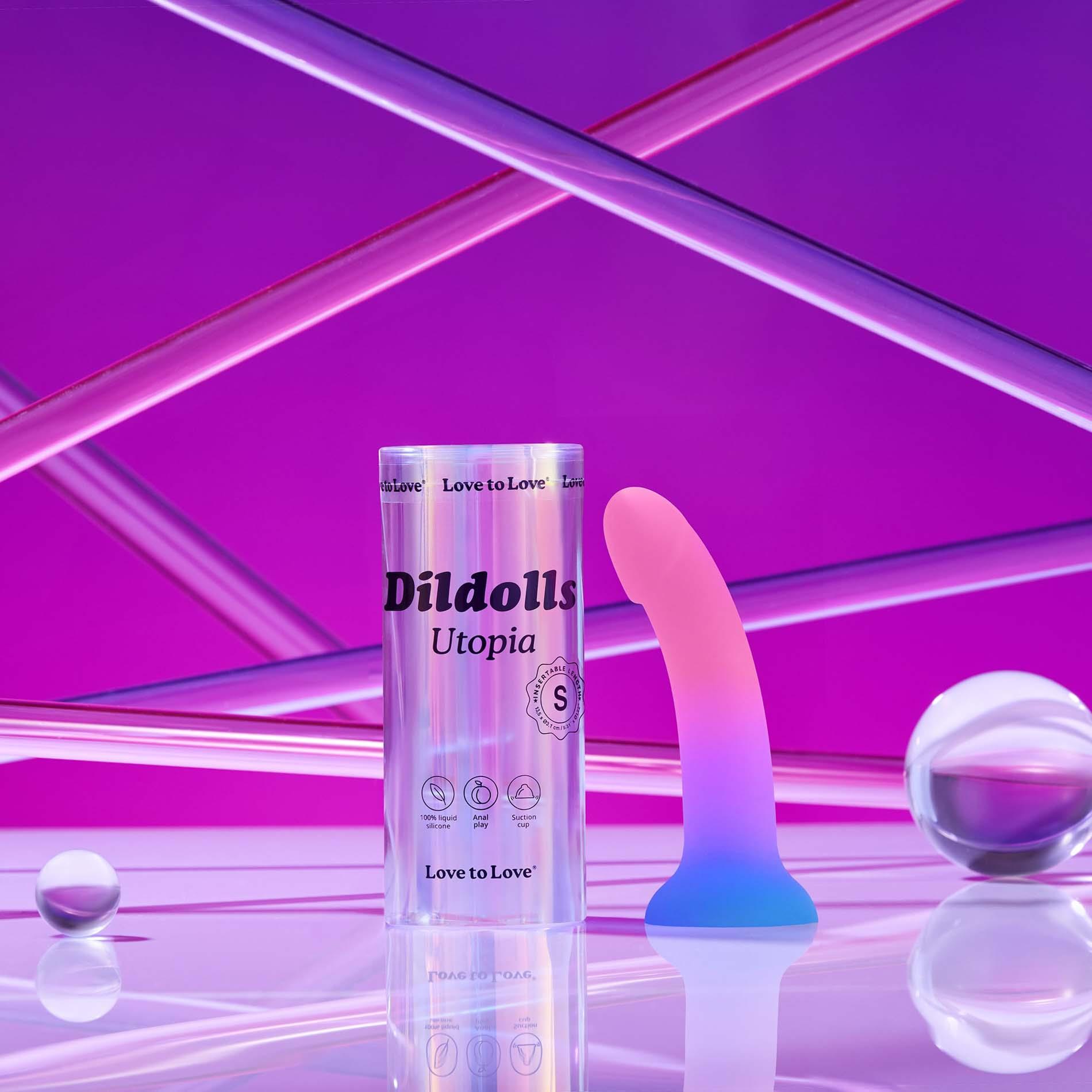 Dildo Love to Love Dildolls Utopia – płynny silikon, przyssawka