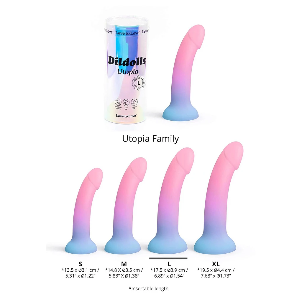 Dildo Utopia L – płynny silikon, mocna przyssawka — zdjęcie 4
