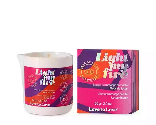Świeca do masażu Light My Fire – lotus flower, 65 g