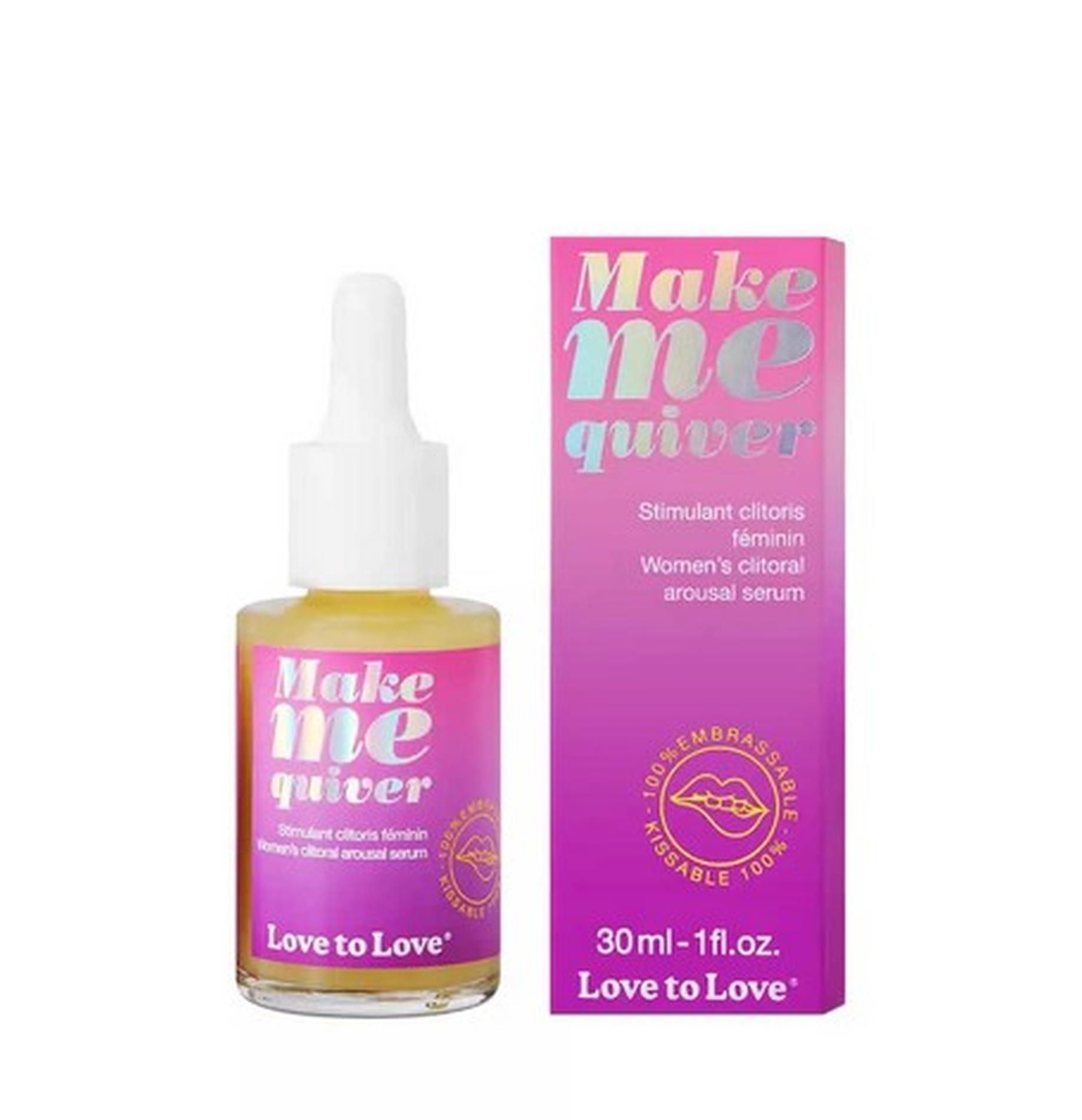 Serum do łechtaczki Make Me Quiver – miętowe, jadalne, 30 ml — zdjęcie 1