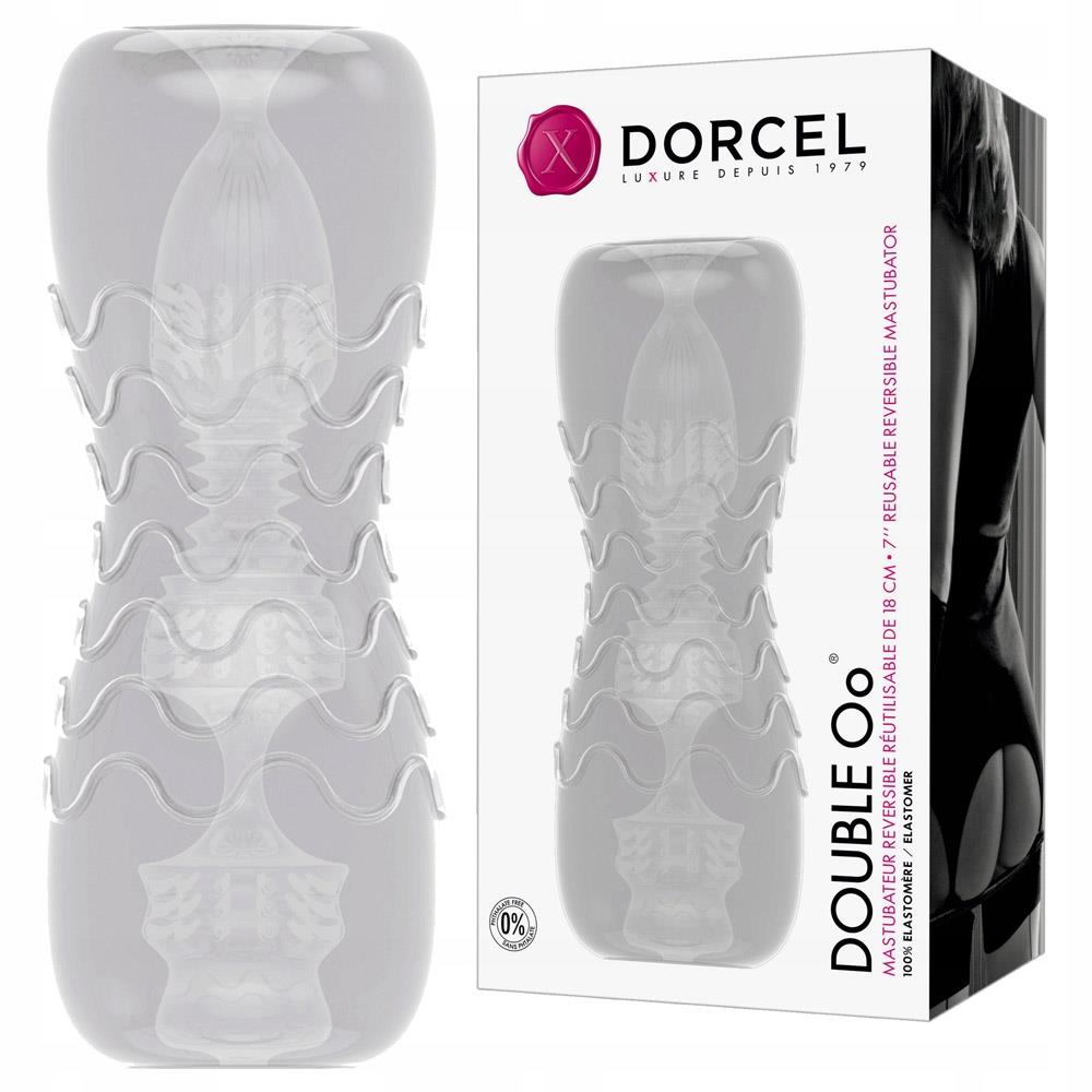 Masażer intymny Dorcel Double Oo - dwustronny, miękki — zdjęcie 2