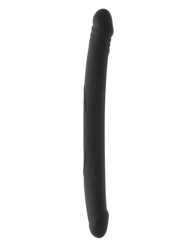Podwójne dildo Real Double Do – silikon, 42 cm, czarne — zdjęcie 1