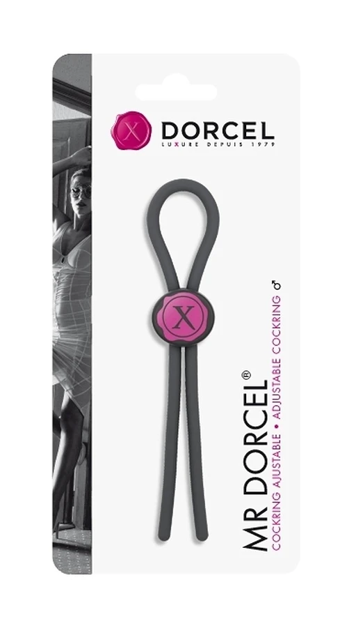 Pierścień erekcyjny Dorcel Lasso - silikon, regulowany — zdjęcie 3