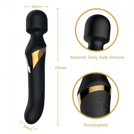Wibrator dwustronny Dual Orgasms – różdżka i rotacja — zdjęcie 6