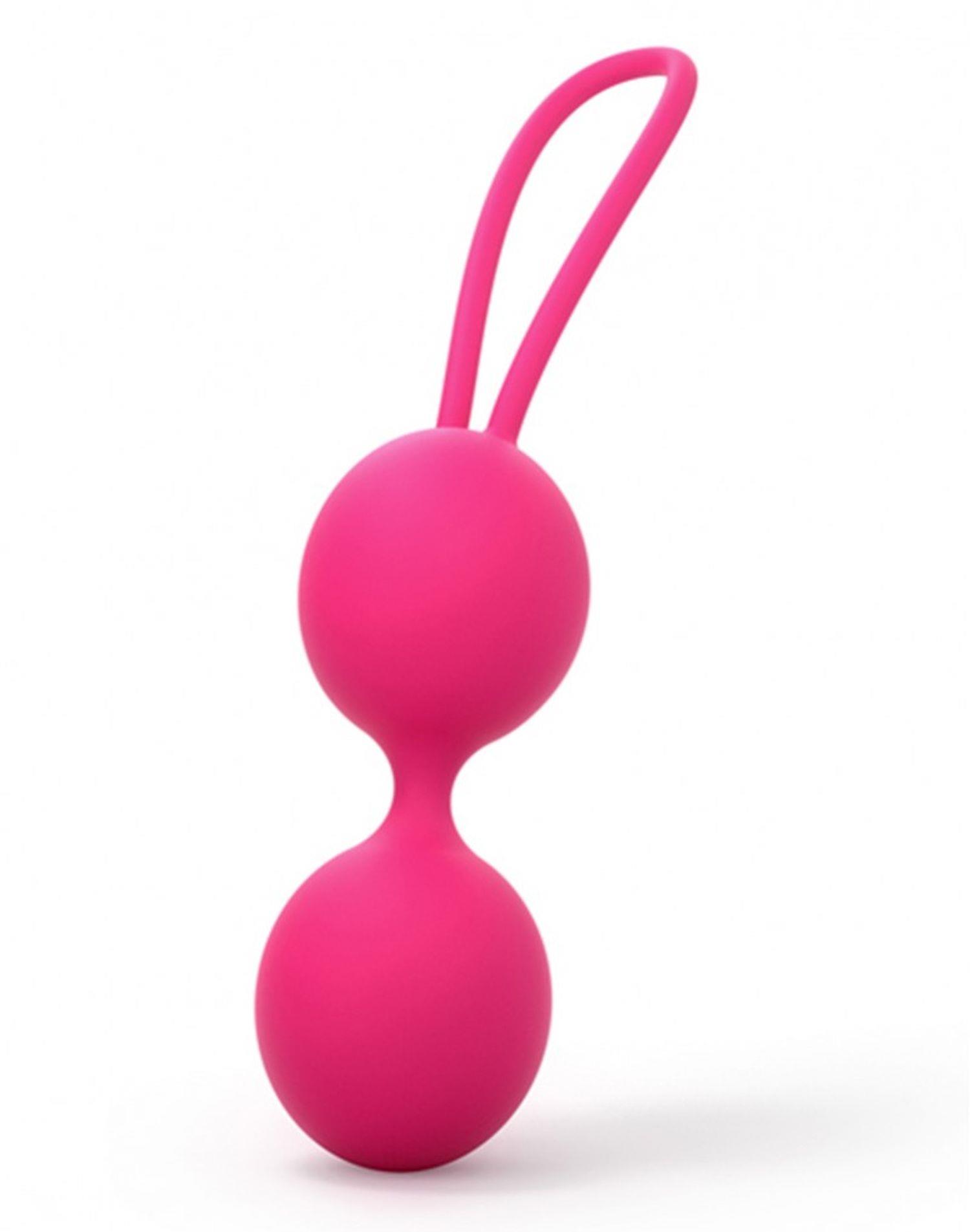 Kulki gejszy Dorcel Dual Balls - silikon, różowe — zdjęcie 1