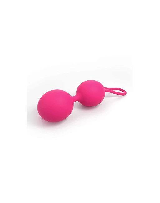 Kulki gejszy Dorcel Dual Balls - silikon, różowe — zdjęcie 3