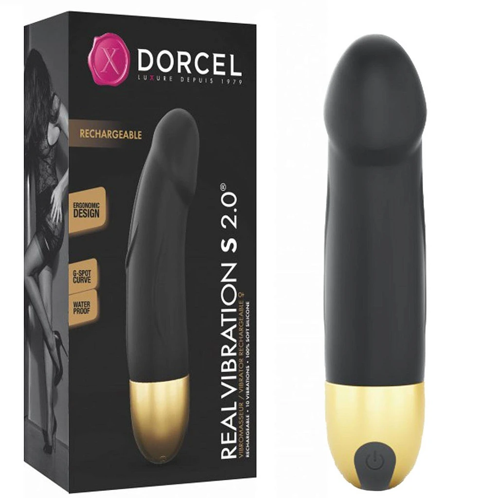 Wibrator Real Vibration S 2.0 – czarny, zakrzywiony, 10 trybów — zdjęcie 2