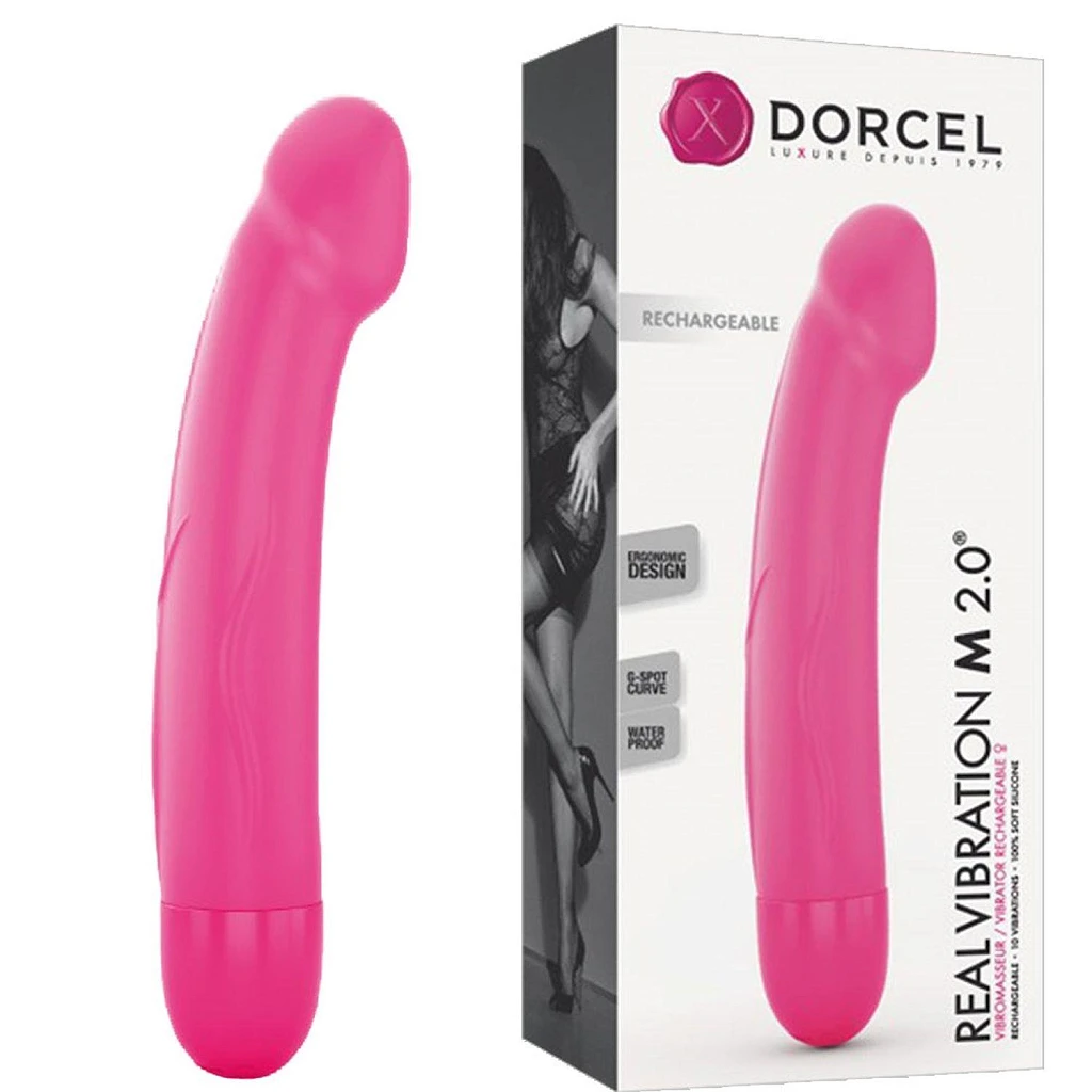 Wibrator Real Vibration M 2.0 – zakrzywiony, 18 cm