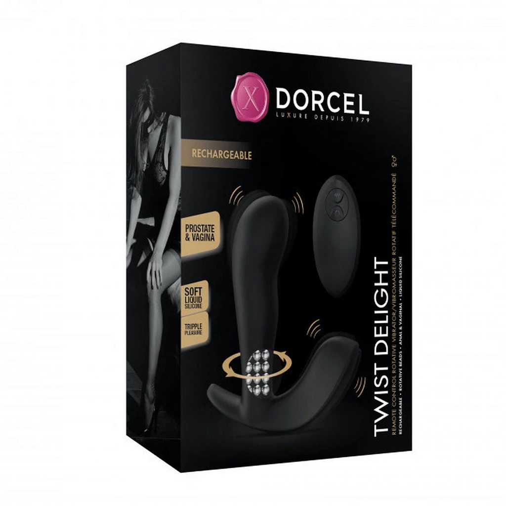 Korek analny Dorcel Twist Delight - 10 trybów wibracji — zdjęcie 14