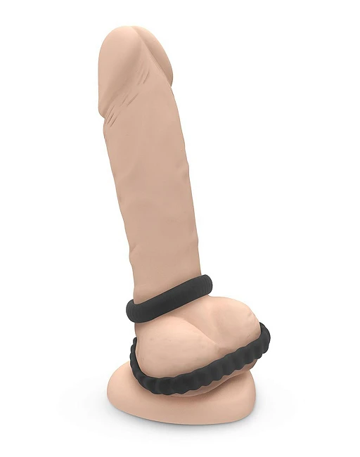 Pierścień erekcyjny Dorcel DUAL RING - silikon rozciągliwy — zdjęcie 3