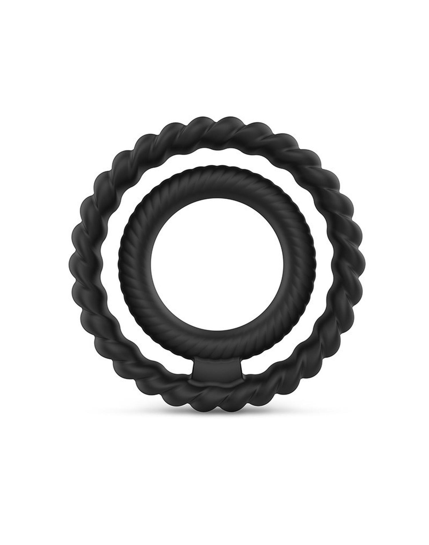 Pierścień erekcyjny Dorcel DUAL RING - silikon rozciągliwy — zdjęcie 4