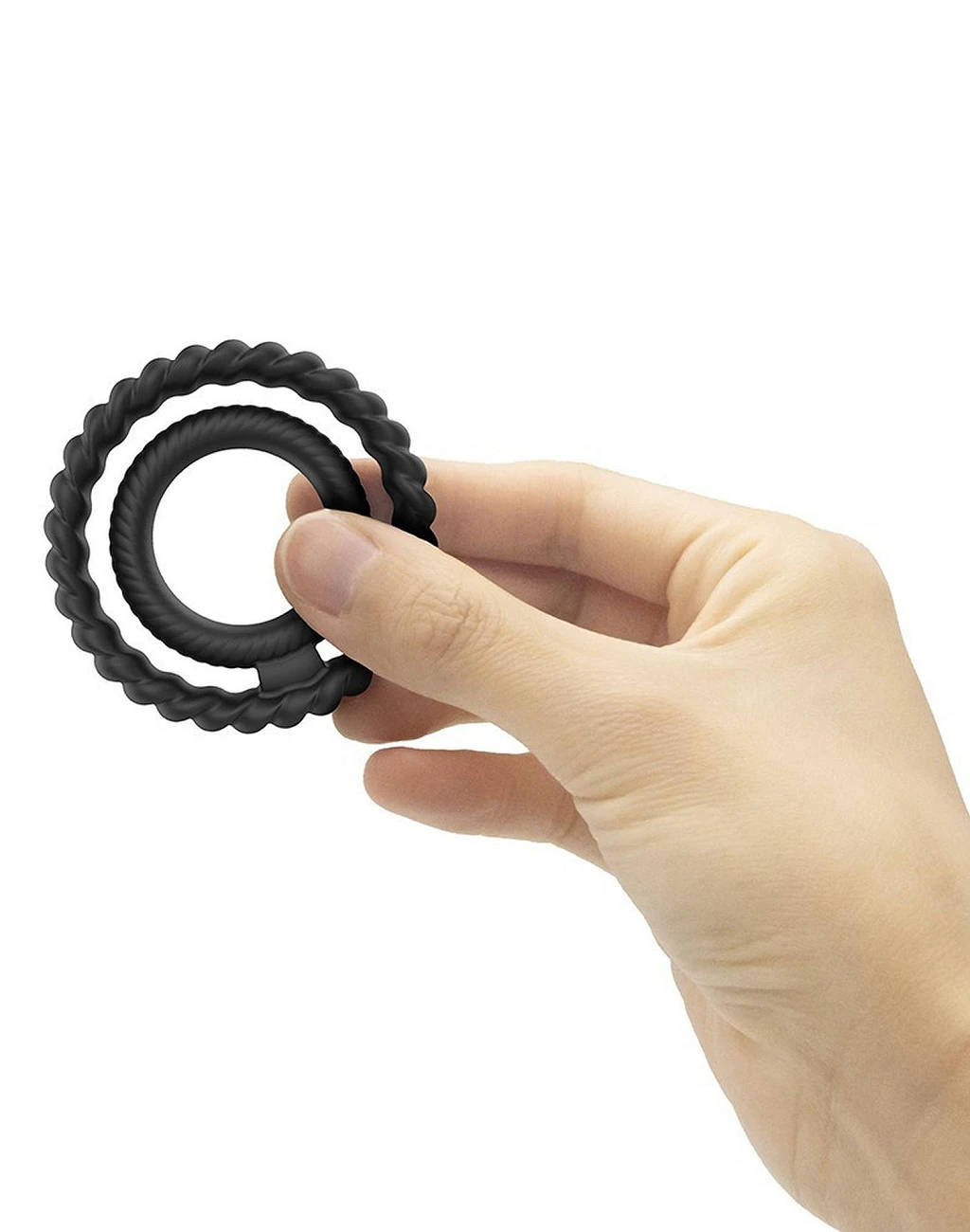 Pierścień erekcyjny Dorcel DUAL RING - silikon rozciągliwy — zdjęcie 5