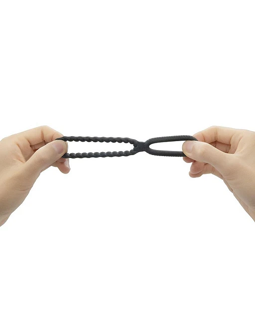 Pierścień erekcyjny Dorcel DUAL RING - silikon rozciągliwy — zdjęcie 8