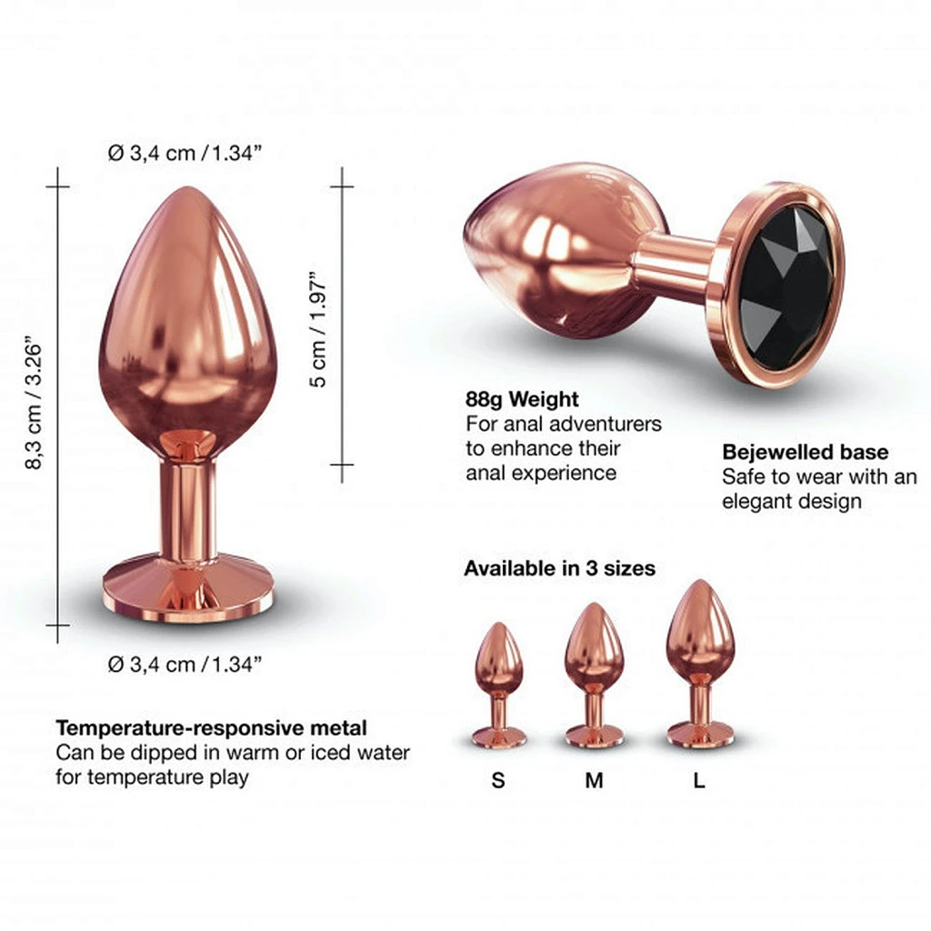 Korek analny Dorcel DIAMOND M - z kryształkiem — zdjęcie 6
