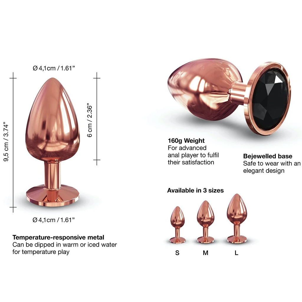 Korek analny Dorcel DIAMOND PLUG L - z kryształkiem — zdjęcie 6