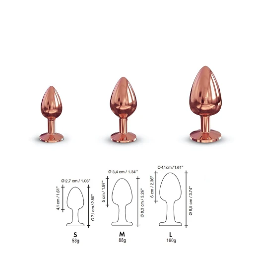 Korek analny Dorcel DIAMOND PLUG L - z kryształkiem — zdjęcie 7