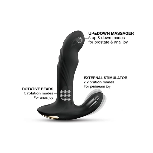 Masażer prostaty Dorcel Multi P-Joy - 3 silniki, 7 trybów wibracji — zdjęcie 2