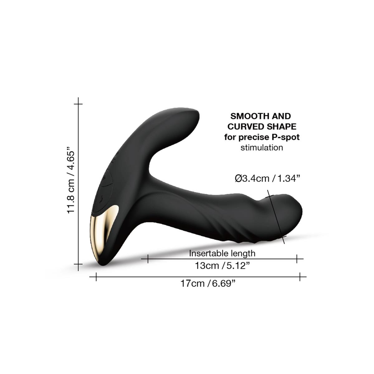 Masażer prostaty Dorcel Multi P-Joy - 3 silniki, 7 trybów wibracji — zdjęcie 3
