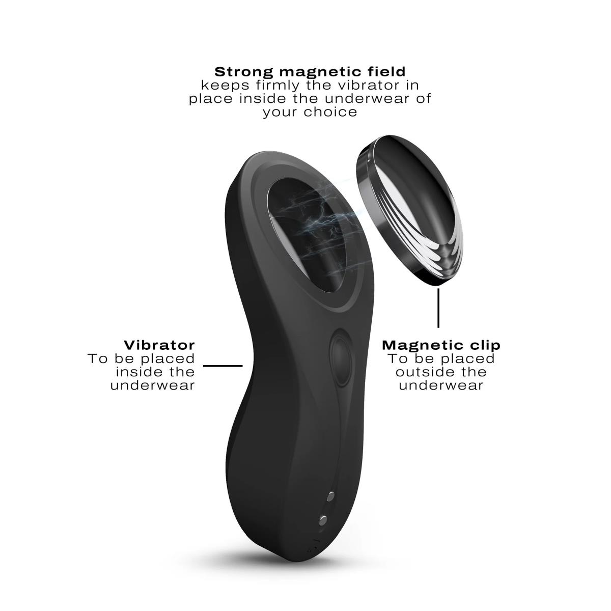 Wibrator do bielizny Discreet Vibe+ – magnes, IPX7 — zdjęcie 3