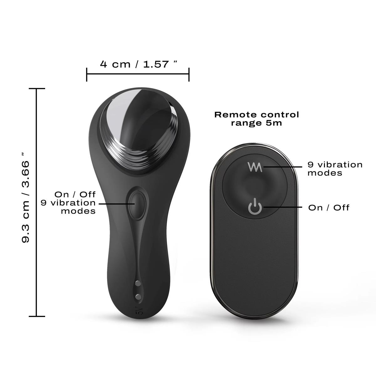 Wibrator do bielizny Discreet Vibe+ – magnes, IPX7 — zdjęcie 5