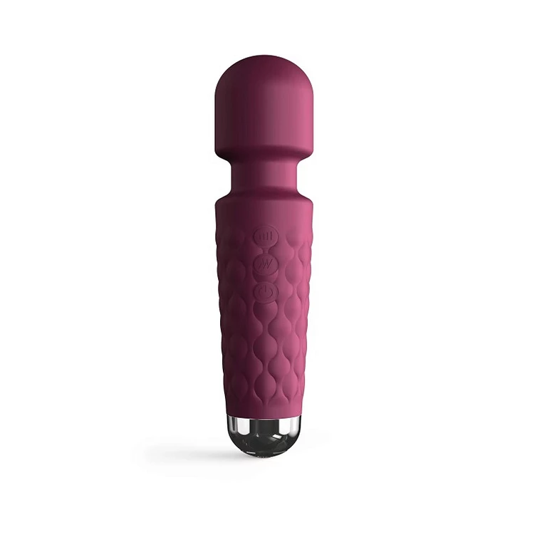 Mini masażer Wand Wanderful Plum – 20 trybów, USB