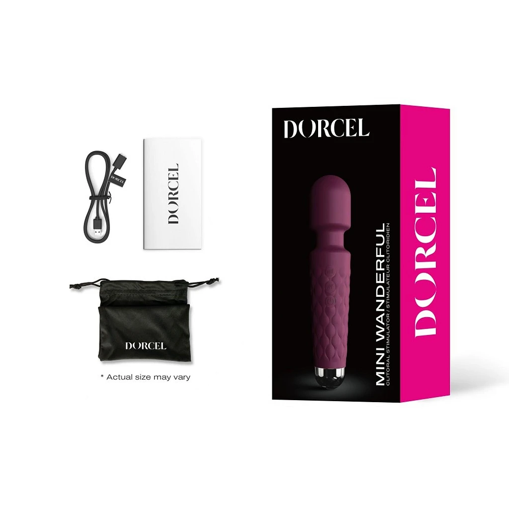 Mini masażer Wand Wanderful Plum – 20 trybów, USB — zdjęcie 5
