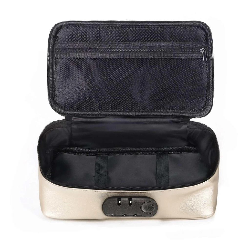Etui Discreet Box Luxury Gold – zamek szyfrowy, 27×16×7,6 cm — zdjęcie 2