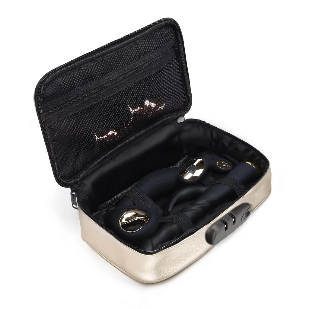 Etui Discreet Box Luxury Gold – zamek szyfrowy, 27×16×7,6 cm — zdjęcie 3