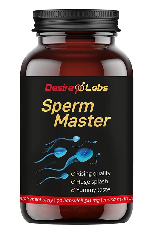 Suplement diety Sperm Master - 90 kapsułek, cynk i L-karnityna
