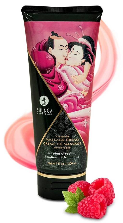 Krem do masażu Raspberry Feeling – malinowy, wegański, 200 ml — zdjęcie 2