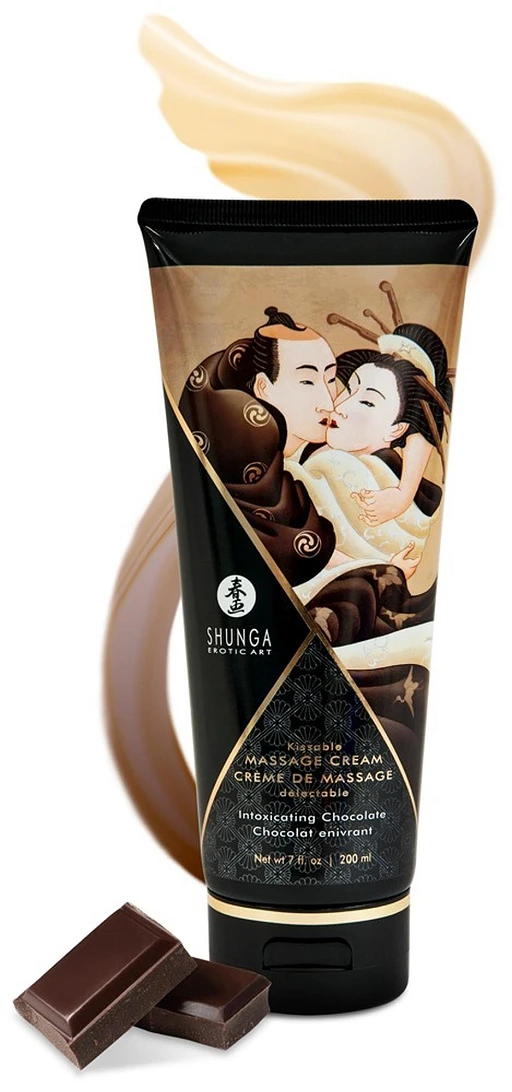 Krem do masażu Kissable Cream – czekoladowy smak, 200 ml — zdjęcie 2
