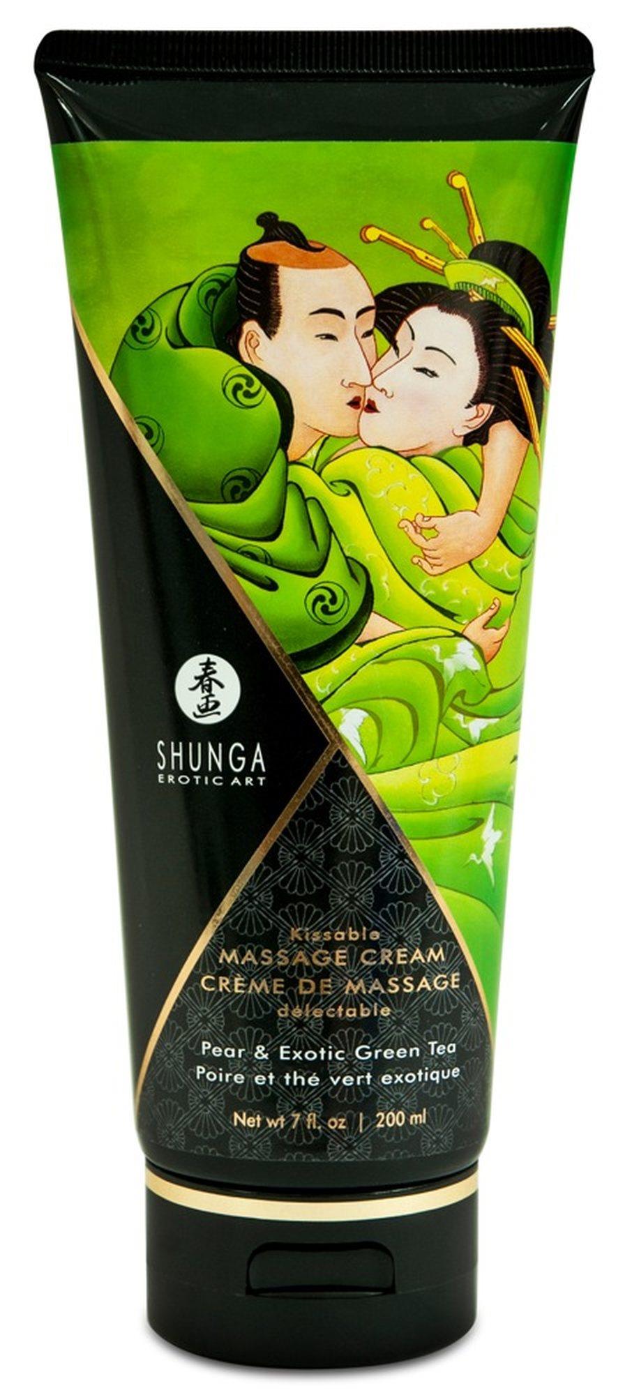 Krem do masażu Kissable Cream Exotic Green Tea – 200 ml — zdjęcie 1