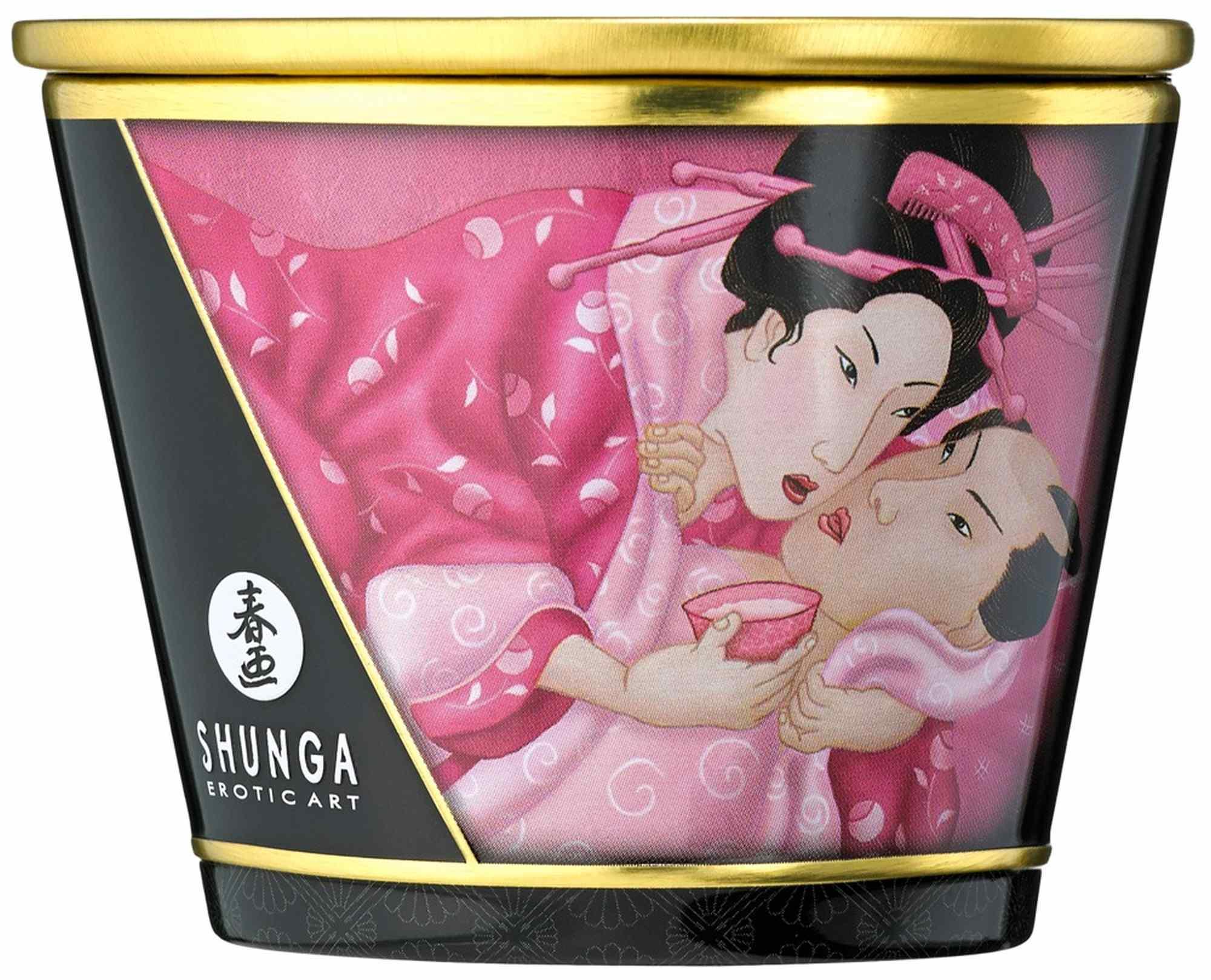Świeca do masażu Aphrodisia – róża, 170 ml — zdjęcie 3