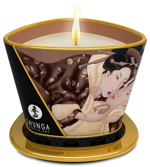 Świeca do masażu Excitation – czekolada, 170 ml