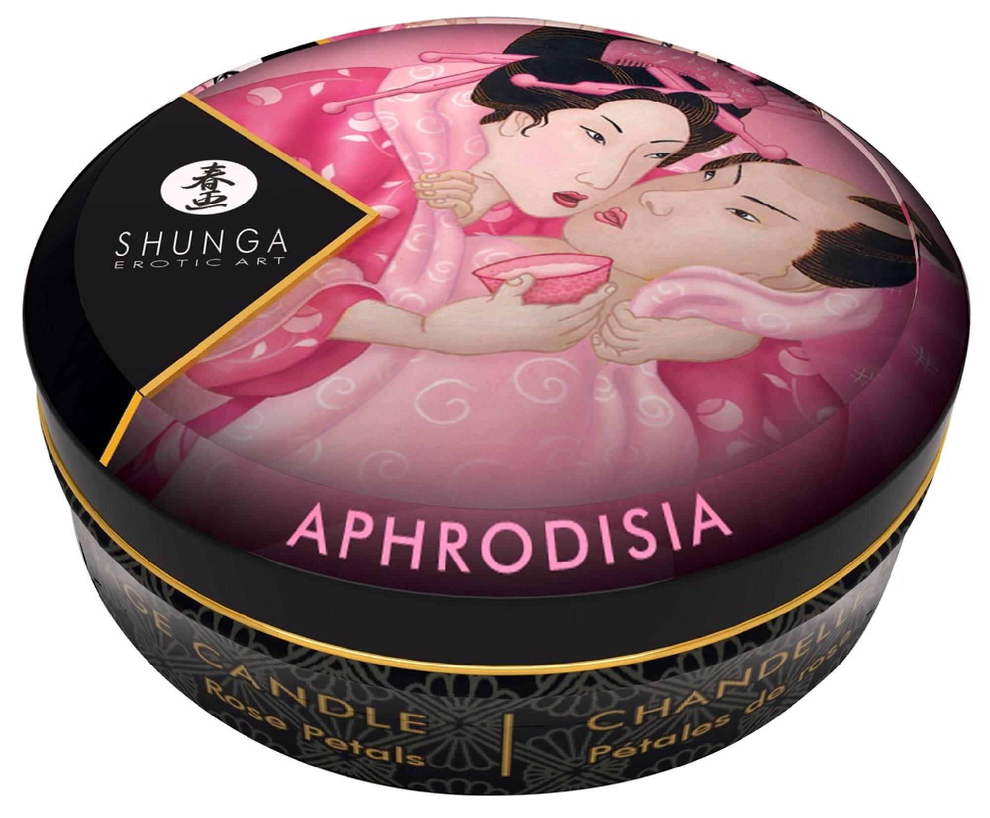 Mini świeca do masażu Aphrodisia – płatki róż, 30 ml — zdjęcie 2