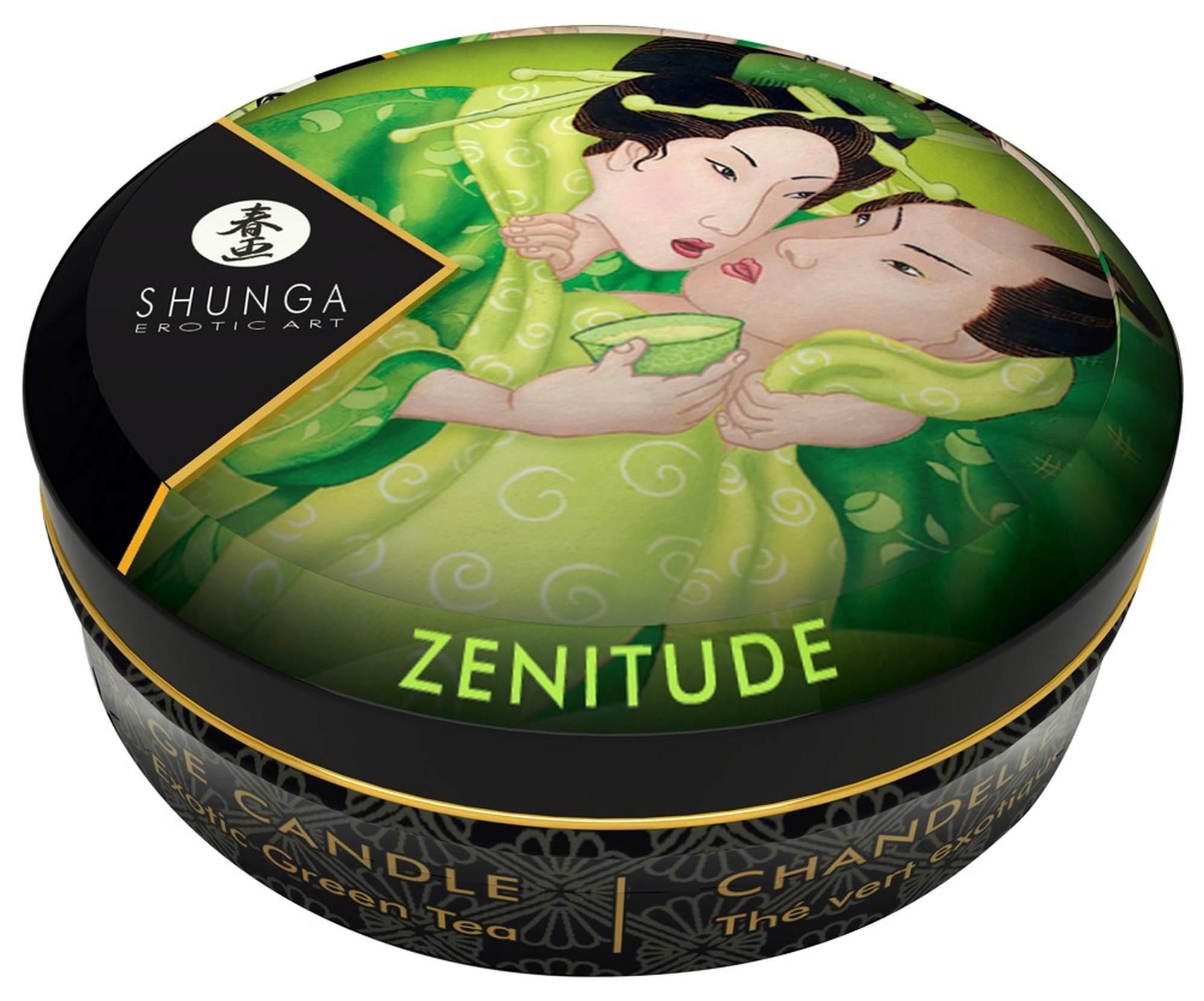 Mini świeca do masażu Zenitude – zielona herbata, 30 ml — zdjęcie 2