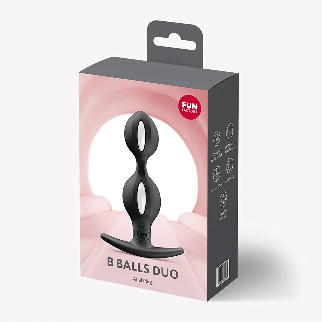Korek analny Fun Factory B Balls Duo – podwójne kulki, silikon — zdjęcie 4