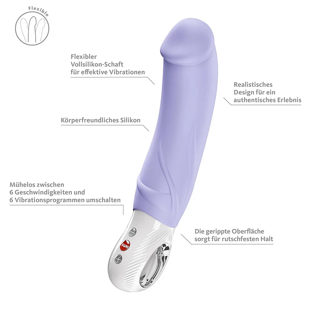 Wibrator Fun Factory Big Boss – realistyczny, 23 cm, USB-C — zdjęcie 2