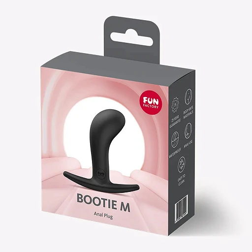Korek analny Bootie M – silikon, czarny, wygodny kształt — zdjęcie 6