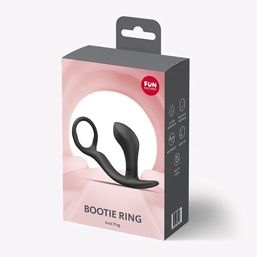 Masażer prostaty Bootie Ring - silikonowy, czarny — zdjęcie 6