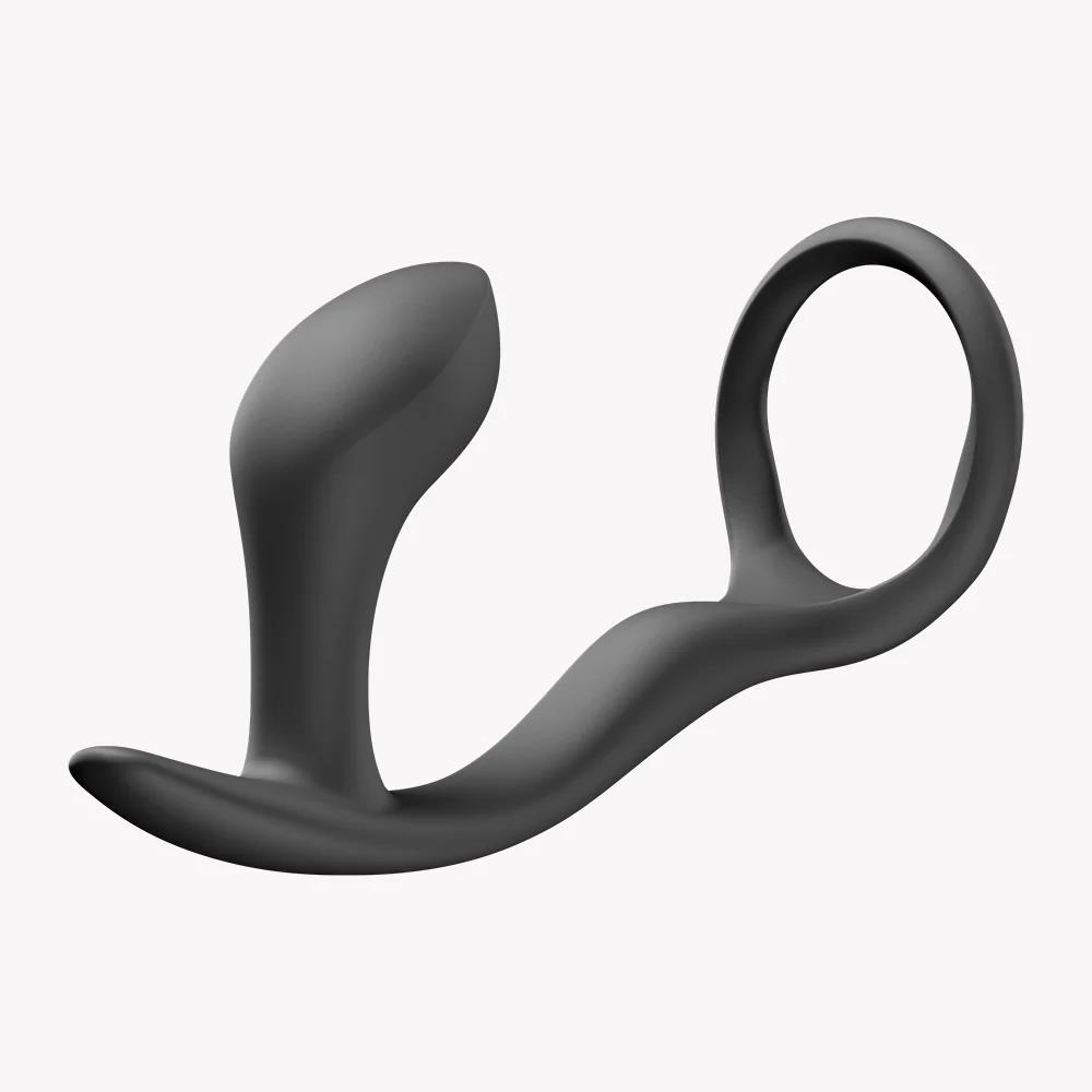 Masażer prostaty Bootie Ring - silikonowy, czarny — zdjęcie 9