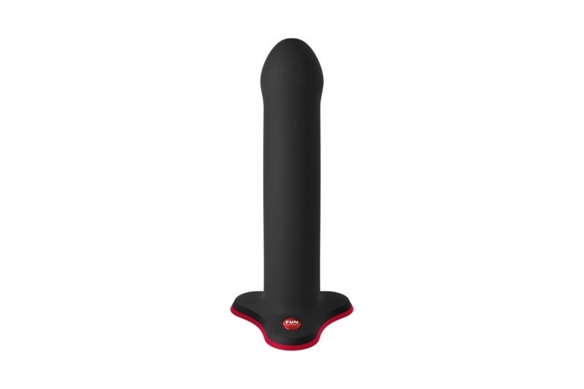 Dildo Magnum black – silikonowe, do uprzęży i z przyssawką — zdjęcie 3