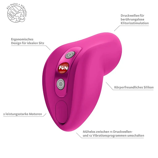 Stymulator łechtaczki Fun Factory Allure – fale ciśnieniowe i wibracje — zdjęcie 3