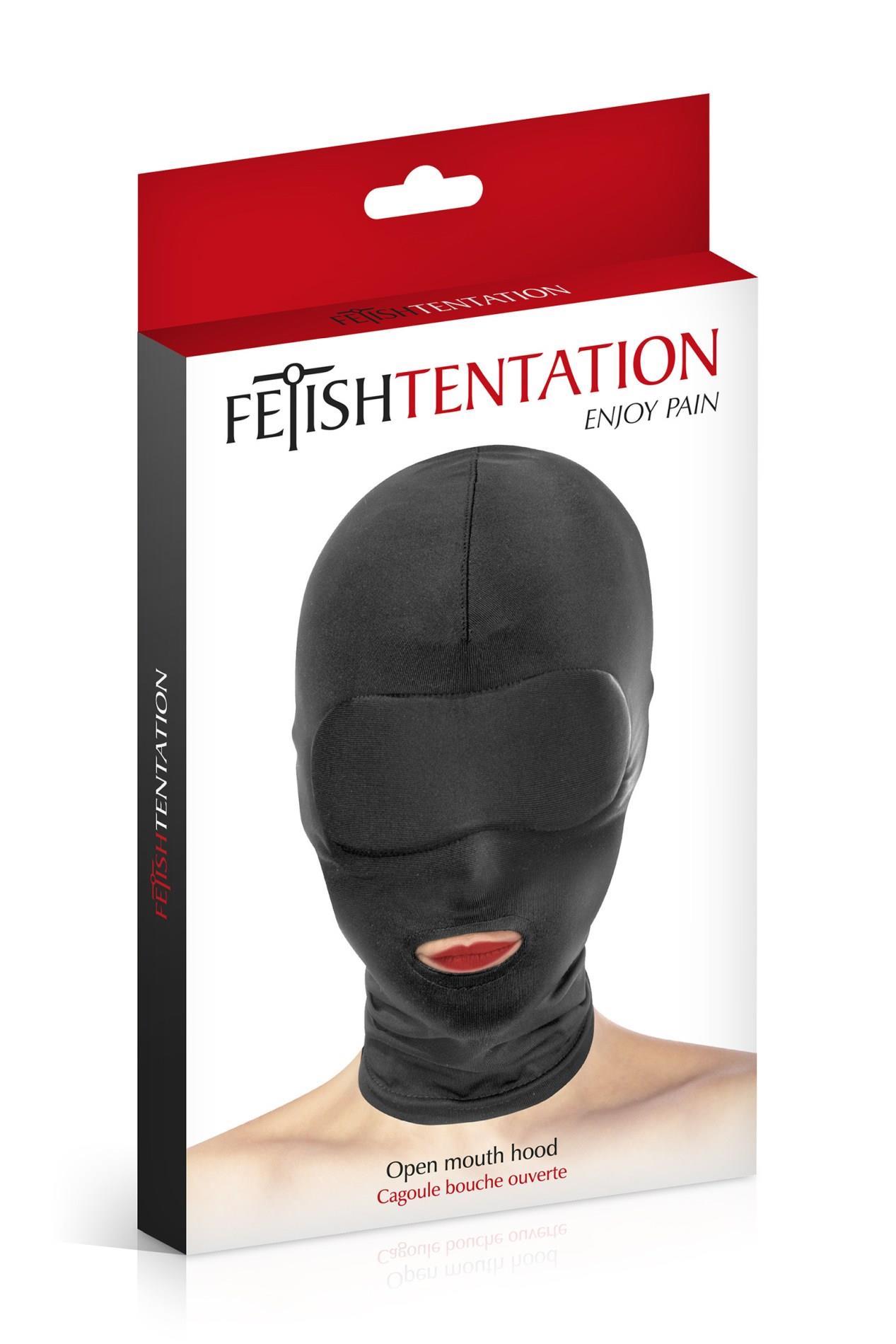 Maska z otworem na usta – elastyczny spandex — zdjęcie 2