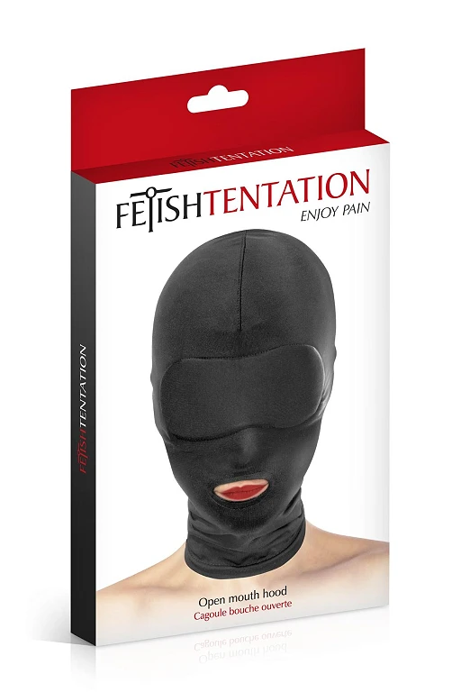 Maska z otworem na usta – elastyczny spandex — zdjęcie 2