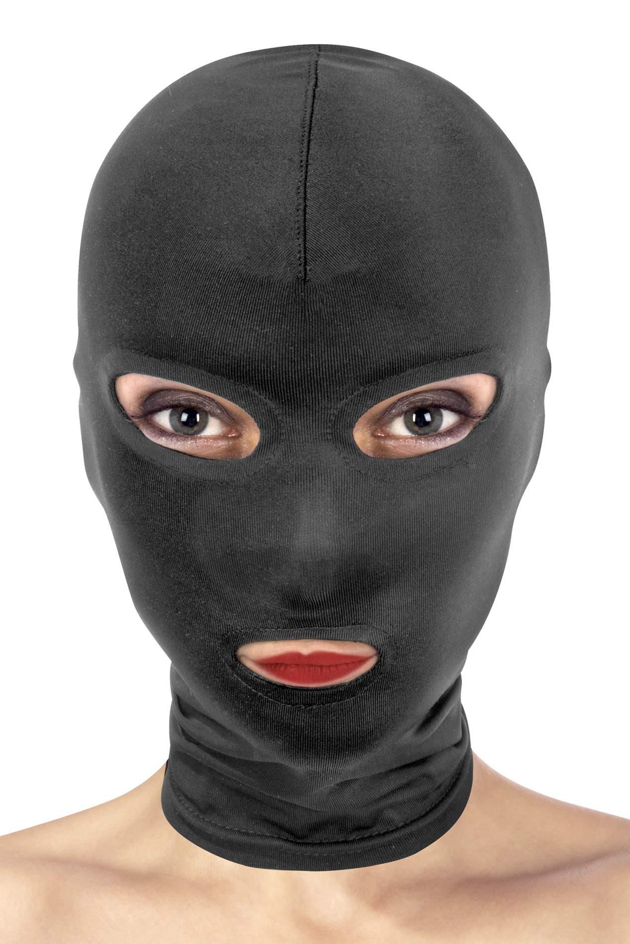 Maska z otworami na oczy i usta – elastyczny spandex — zdjęcie 1